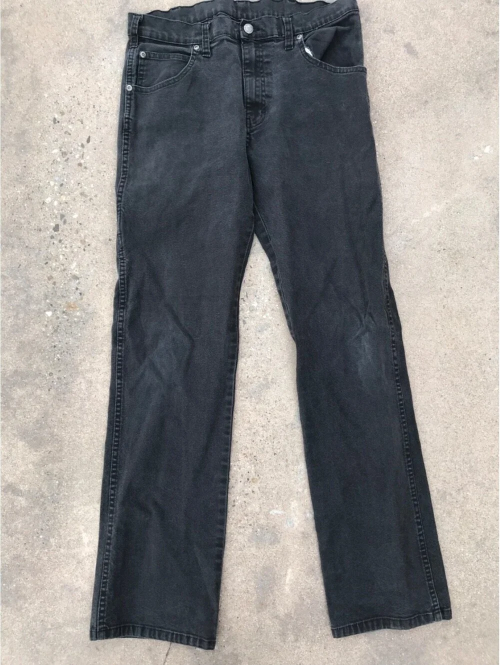 Dickies Black Denim Great Fit 32x32 Mens Jeans Straight Leg Lite Fading WorkPant